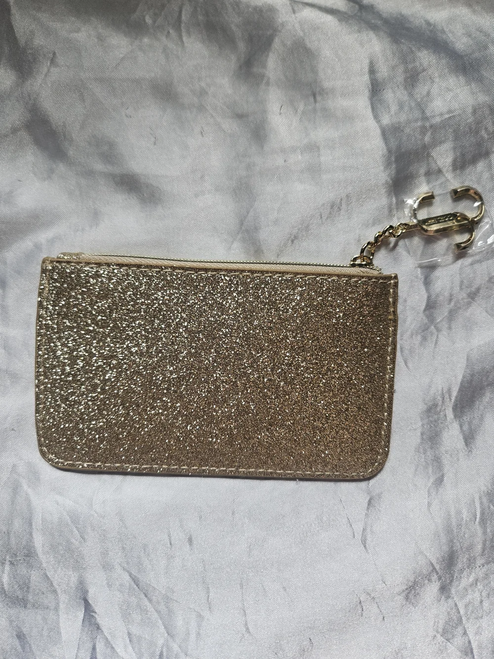 Jimmy Choo Parfums Gold Zipper Pouch